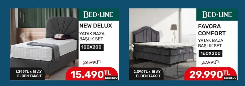 Penna Yatak Baza Başlik Set 100X200