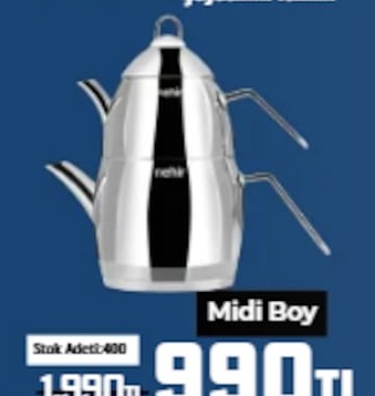 Midi Boy Çaydanlık