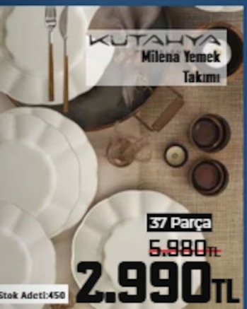 Kütahya Milena Yemek Takımı