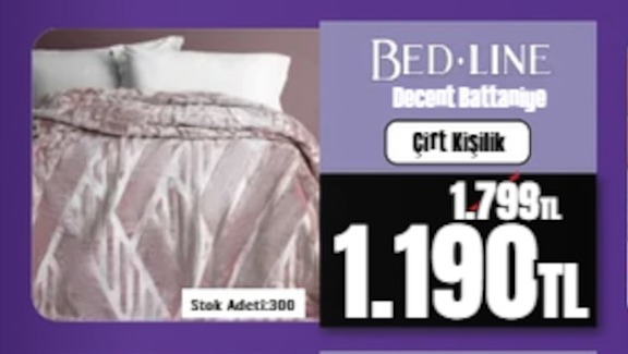 Bed Line Decent Battaniye Çift Kişilik