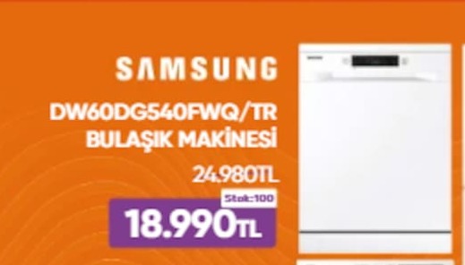 Samsung Dw60Dg540Fwq/Tr Bulaşik Makinesi