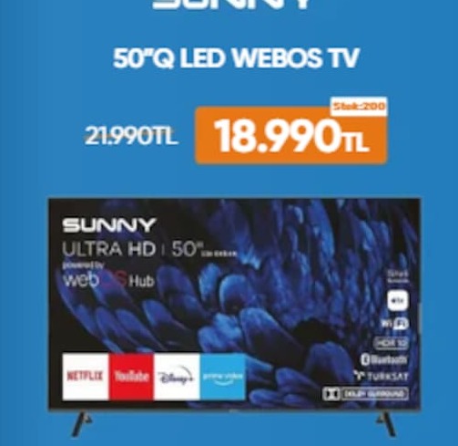 Sunny 50"Q Led Webos Tv