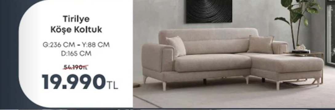 Tirilye Köşe Koltuk