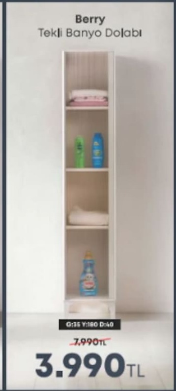 Berry Tekli Banyo Dolabı