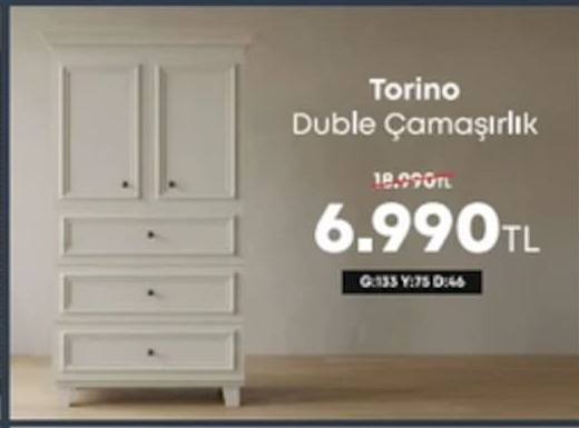 Torino Duble Çamaşırlık