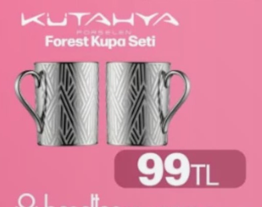 Kütahya Porselen Forest Kupa Seti