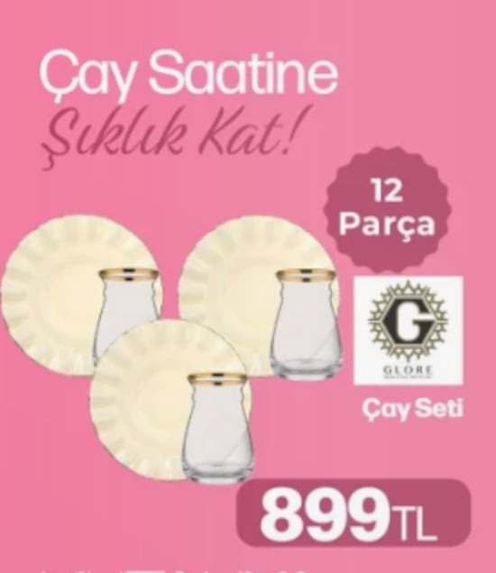 Glore Çay Seti 12 Parça