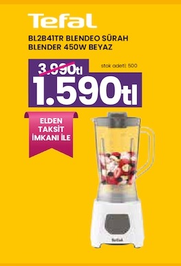 Tefal Bl2B41Tr Blendeo Sürah Blender 450W Beyaz
