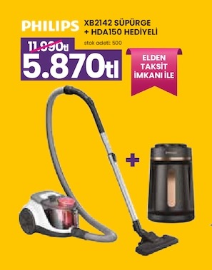 Philips Xb2142 Süpürge + Hda150 Hediye