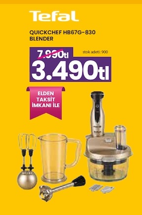 Tefal Quickchef Hb67G-830 Blender