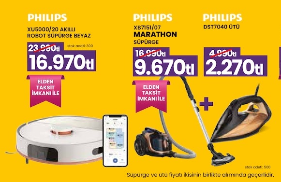 Philips Xu5000/20 Akıllı Robot Süpürge Beyaz