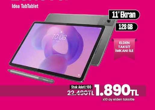 Idea Tab Tablet 11" Ekran 128 Gb