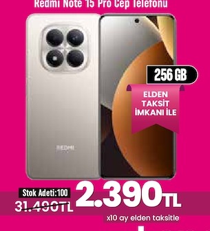 Redmi Note 15 Pro Cep Telefonu 256 Gb