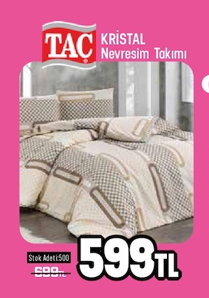 Tac Kristal Nevresim Takimi 1 Adet