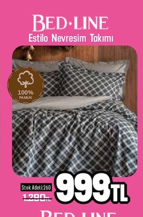 Bed.Line Estilo Nevresim Takimi 1 Adet
