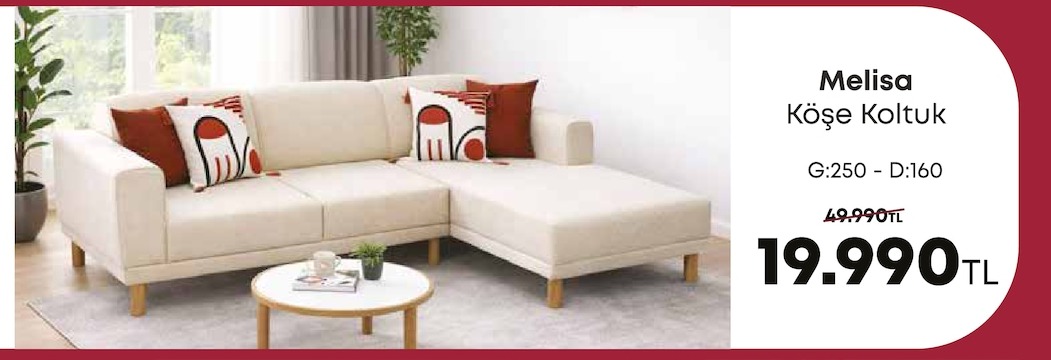 Melisa Köşe Koltuk