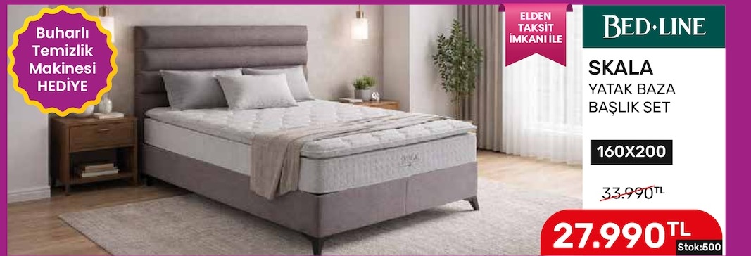 Bed-Line Skala Yatak Baza Başlık Set