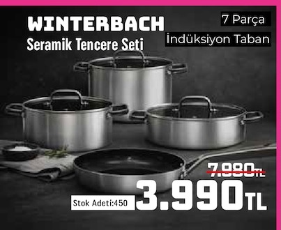 Winterbach Seramik Tencere Seti 7 Parça