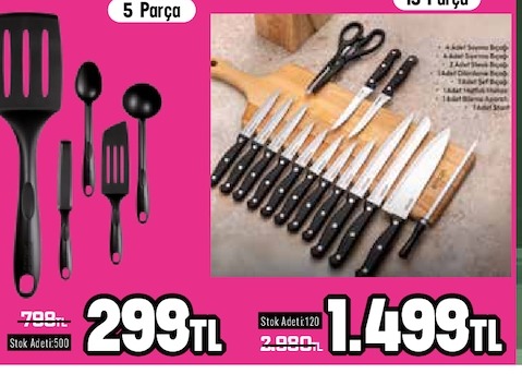 Mutfak Gereçleri Seti 5 Parça