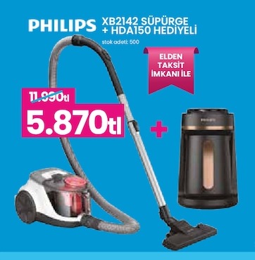 Philips Xb2142 Süpürge + Hda150 Hediye