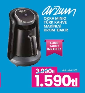 Arzum Okka Minio Türk Kahve Makinesi Krom-Bakir