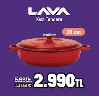 Lava Kısa Tencere 28 Cm