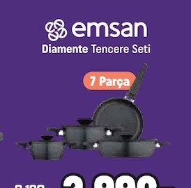 Emsan Diamante Tencere Seti 7 Parça