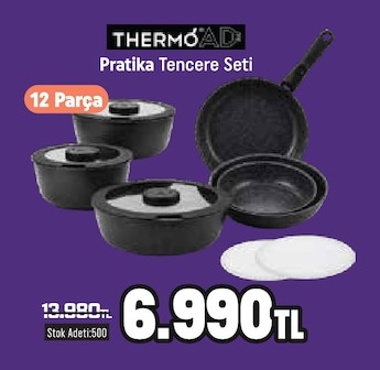 Thermoad Pratik Tencere Seti 12 Parca