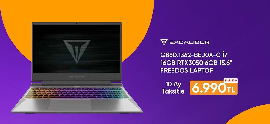 Excalibur G880.1362-Bejox-C I7 Laptop