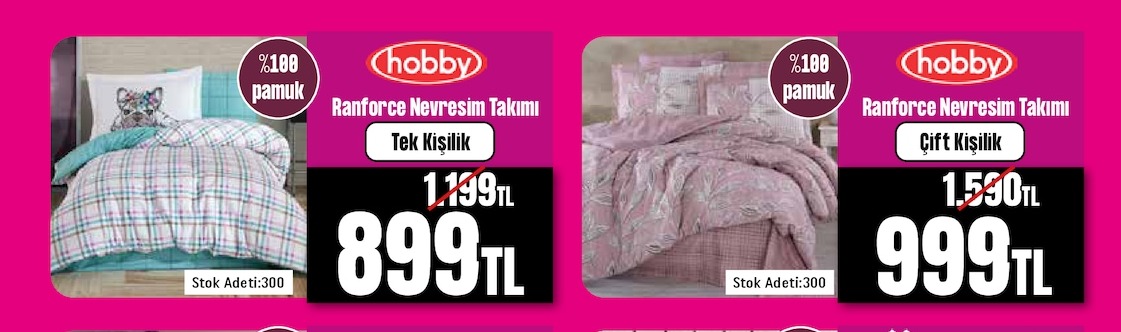 Hobby Ranforce Nevresim Takımı Tek Kişilik