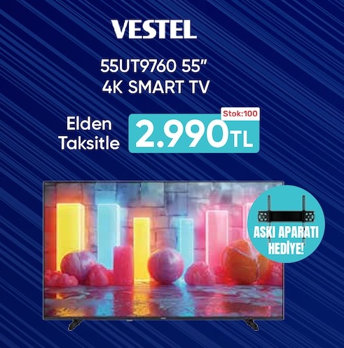 Vestel 55Ut9760 55" 4K Smart Tv