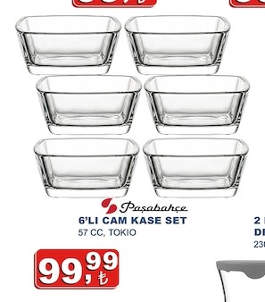 Paşabahçe 6'Lı Cam Kase Set