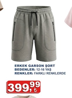 Erkek Garson Şort