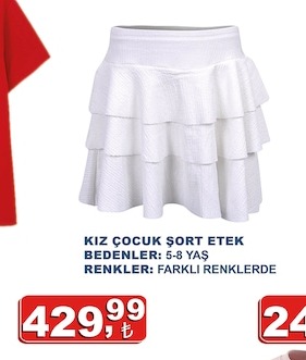 Kız Çocuk Şort Etek