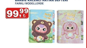 Barbie Kalemli Hatıra Defteri