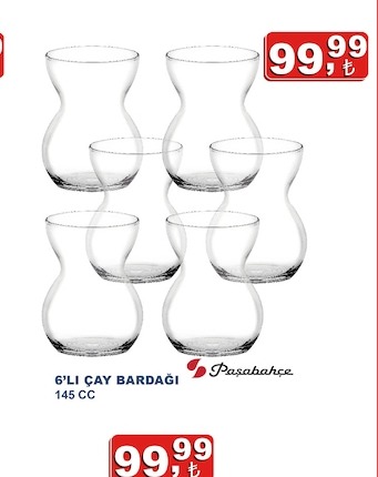 Paşabahçe 6'Lı Çay Bardağı 145 Cc