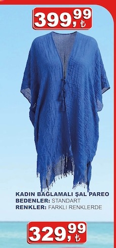 Kadın Bağlamalı Şal Pareo