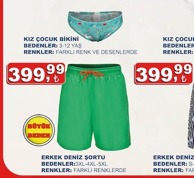 Kiz Çocuk Bikini 3-12 Yaş