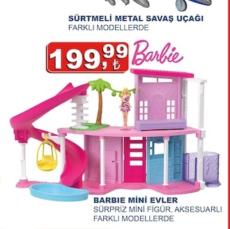 Barbie Mini Evler Sürpriz Mini Figür, Aksesuarlı Farklı Modellerde