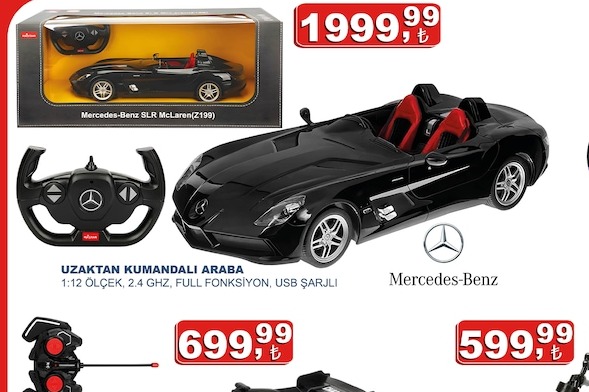 Uzaktan Kumandali Araba 1:12 Ölçek, 2.4 Ghz, Full Fonksiyon, Usb Şarjli