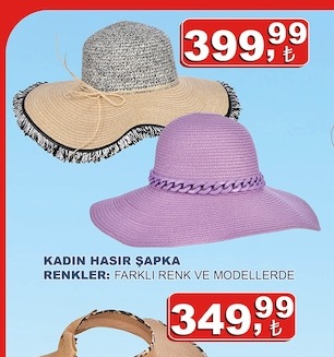 Kadın Hasır Şapka