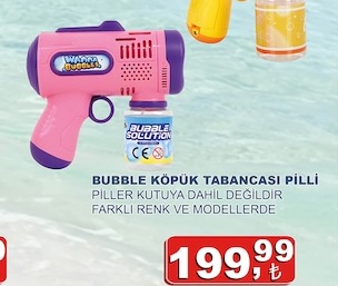 Bubble Kopuk Tabancasi Pilli