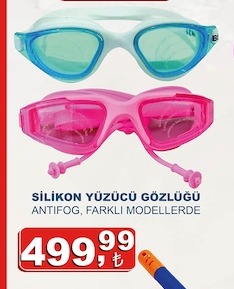 Silikon Yüzücü Gözlüğü