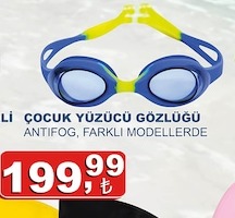 Çocuk Yüzücü Gözlüğü