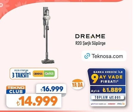 Dreame R20 Şarjlı Süpürge