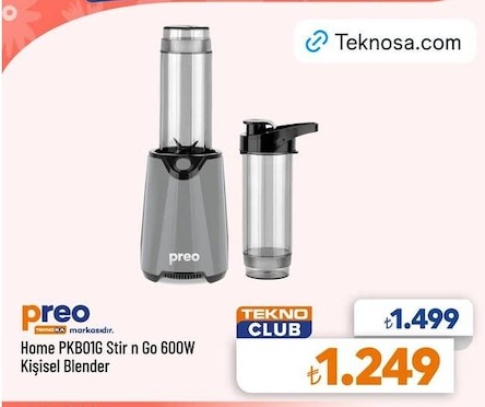 Preo Home Pkb01G Stir N Go 600W Kişisel Blender