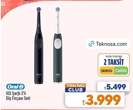 Oral-B Io2 Sarjli 2'Li Dis Firçasi Seti