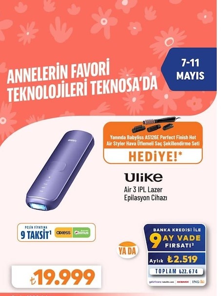Ulike Air 3 Ipl Lazer Epilasyon Cihazi