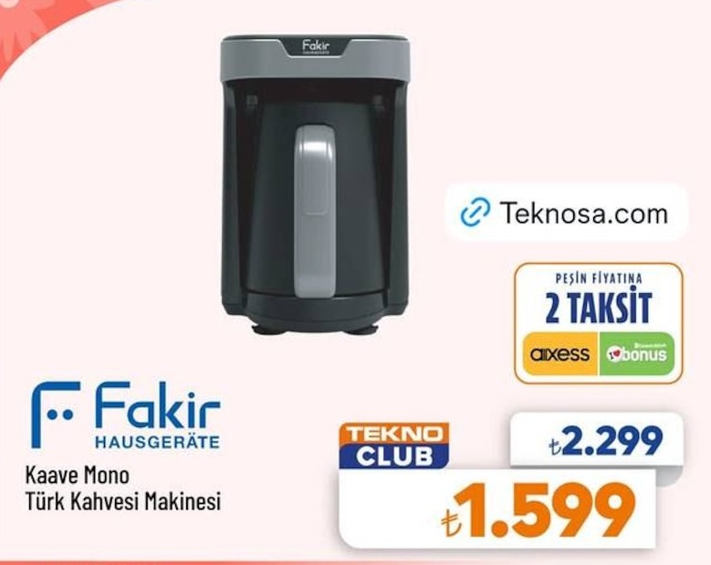 Fakir Kaave Mono Türk Kahvesi Makinesi