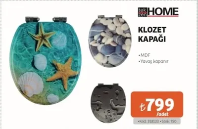 Tekzen Home Klozet Kapağı